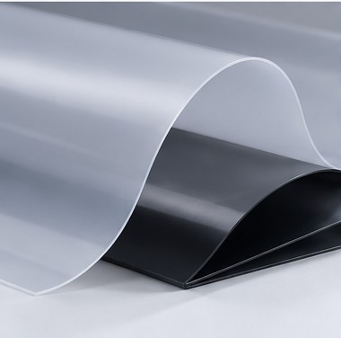 Close-up of plastic sheet materials